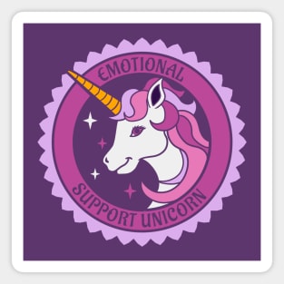 Emotional Support Unicorn Magnet